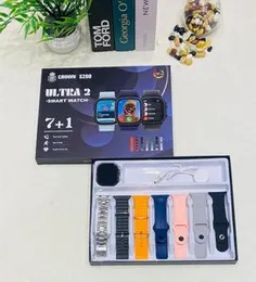 CROWN S200 Ultra 7IN1 Smart Watch â 2.0â IPS Display, IP68 Waterproof & Multi-Function Fitness Tracker