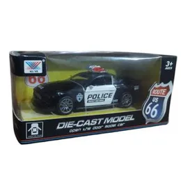 Alloy Die Cast Police Model Car - 2 Doors Can Open With Pull Back Function - Metal Sports Cars Model For Children Toys