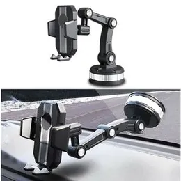 New Sucker Car Phone Holder Long Arm Suction Cup Car Phone Mount Stand Mobile Cell Support For Car Center Console Phone Holder
