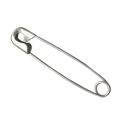 Women's Silver Color Steel Safety Saree Pins No 4 - 48 Pcs