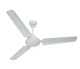 Usha Ceiling Fan 48 Inch Rich White Technix Plus 1200mm 43W Copper Motor 330 RPM 3 Aluminium Blades 215 CMM Air Delivery 5 Speed Regulator 2 Year Warr