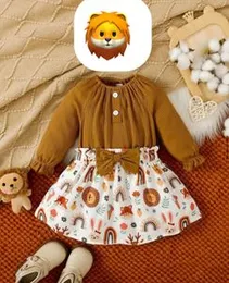 Baby Girl Cartoon Graphic Dress Size : 1-2 Years