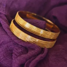 gold plated box cut  bangle.