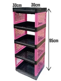 5 LAYER Bookshelves Storage Shelve Best Quality No1 Plastic shelve