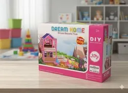 DREAM HOME DIY Dollhouse Building Block Set â Ages 3+ | Includes Dolls & Furniture