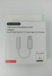 Lightning to 3.5mm Headphone Jack Adapter with Pop-Up Window (Model: JH-002)