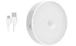 LED Night Light Body Motion Sensor USB Rechargeable Body Induction Lamp, Induction Bulb for Home Indoor & Outdoor Light with Cordless Battery-Powered.