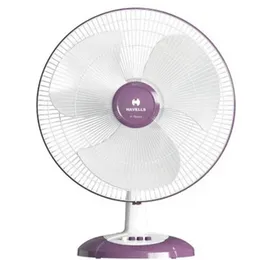 Havells 16â³ Swing LX Table Fan (White & Cherry) - 50W 3 Speed 1360 RPM 72mÂ³/min Air Delivery 2 Year Warranty