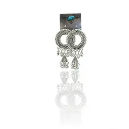 Traditional Yo Jaipuri Silver latkan Jhuumki Earrings for Women.