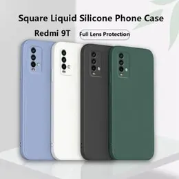 REDMI 9T Soft matte liquid silicone Case Back Cover for redmi 9t - Black