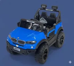 Kids Electric Ride-On Car 12V Blue Jeep with Remote Control