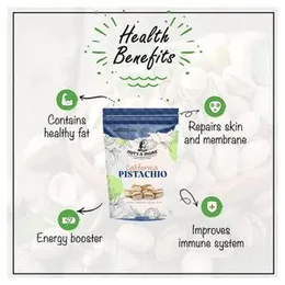 NUT'S N MORE Fresh Roasted And Salted California Pistachio/american Pistachio Nuts/dodi Pista/salted Pista/100% Natural Pack of 200 Gram