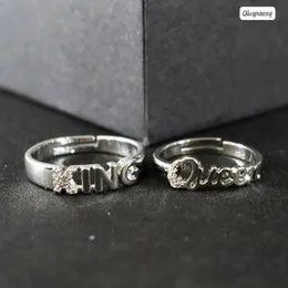 Romantic King & Queen Couples Ring Set with Gift Packaging