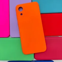 Samsung A03 core Hard Silicon Cover 2MM Orange Colour, 2MM Hard Silicon Back Cover for Samsung Galaxy A03 core, Durable Phone Case, Hard Silicon Cover
