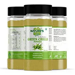 NATURE'S Precious Gift Green Chilli Powder - 250g / 8.8 Oz Spice Jar