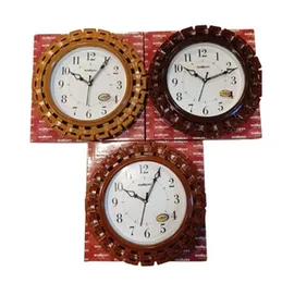 Saikon Wall Clock SK-10-03 Round Quartz Analog Large Numbers Plastic Battery Stylish