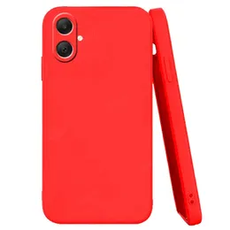Samsung A06 Hard Silicon Cover 2MM Red Colour, 2MM Hard Silicon Back Cover for Samsung Galaxy A06, Durable Phone Case, Hard Silicon Cover