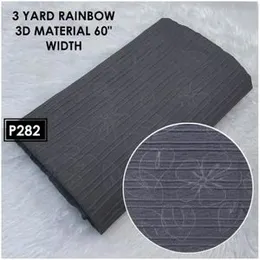 Gray Italian Embossed Fabric 3 Yards 60 Width P282, Italian Embossed Gray Fabric 60 Width 3 Yards, 3D Material 60 Gary Italian Embossed