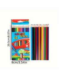 Color pencils Metal Box Of 12 Pencils, A Range Of High Quality Colour Pencils - Multicolor