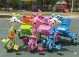 Kids Tricycle Cute Rabbit Design with Lights & Music â Ride-On Toy