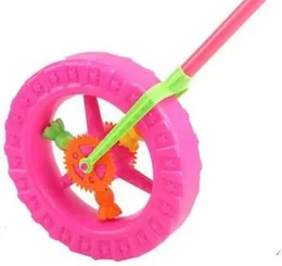 Baby walker wheel toy with push stick