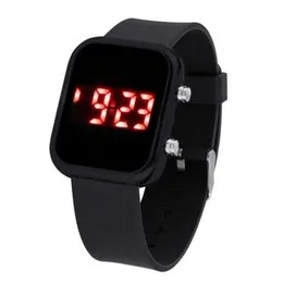 Fashion Smart Touch LED Watch Casual Sports Men's Watch LED Digital Smart Watches Electronics Wrist Watches for Men Women Square Clock