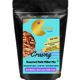 Cravng Roasted Multi Millet Mix | NON-FRIED | SUPER HEALTHY SNACK | Gluten-free | Ragi Jowar Bajra | OIL-FREE | Ready To Eat | 400g | (Masala) FROM IN