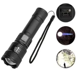 Premium Zoomable LED Flashlight Torch 24W MS 385, Long Range Bright Light for Outdoor Use, High Power 24W Zoom Torch, Rechargeable Premium Flashlight