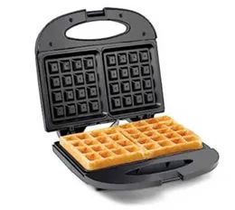 Richsonic RHS-189 Waffle Maker 750W - Non-Stick Double Plates Thermostat Heat Light Control Sandwich Cutter Scratch Resistant