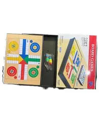 Ludo and, Chutes and ladder two in one game board DL28G3