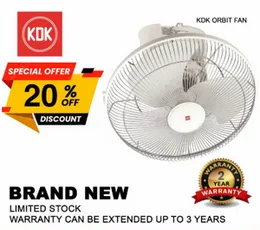 KDK Orbit Fan M40R 16 Inch 48.5W 3 Aluminum Blades 1190 RPM 360Â° Oscillation Regulator