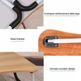 Premium Portable Foldable Laptop Table with Tablet Slots & Cup Holder