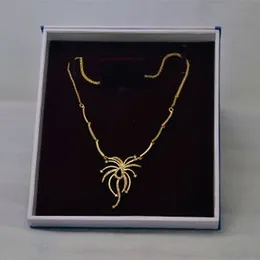 Gold plated Elegant Small spider neckless.