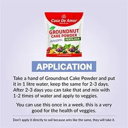 Casa De Amor Natural Groundnut Cake Powder Essential Fertilizer for Home, Balcony, Terrace & Outdoor Gardening (900 Gm) (FROM INDIA)NUZ