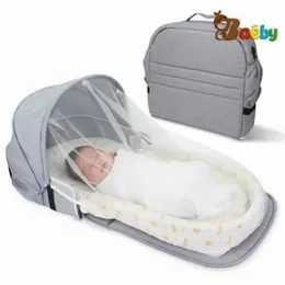 Portable bassinet | Baby Travel Bassinetï¼Portable Infant Bassinet for Newborn, Mommy Bag Diaper Bag with Mosquito