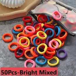 50Pcs Nylon Elastic Hair Rubber Head Bands For Party Wedding Braids Ladies Girls Boys Baby Kids Men