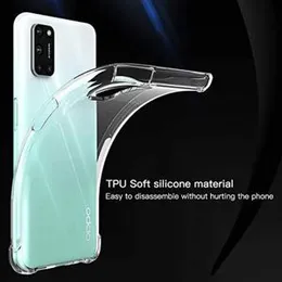 Oppo A52 Transparent Shockproof ThickBallon Case - Clear TPU Bumper Case For Oppo A52 Back Cover Premium Quality Anti Shock Airbag Phone Case