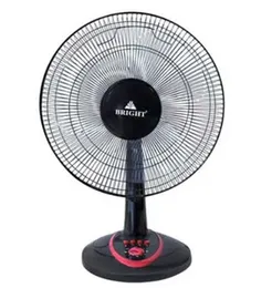 Bright Table Fan BR16-06 16 Inch 47W 3 Blades Oscillation Timer Grey Modern Design