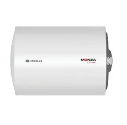 Havells Monza DX 50L Storage Water Geyser White - 2000W Incoloy Element Feroglas Tank 8 Bar Pressure 4 Star 7 Year Tank Warranty