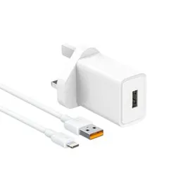Recci RC61UL Lightning Travel Charger 3pin White