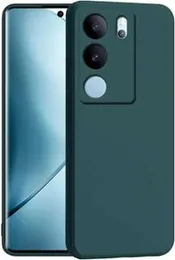 VIVO V29 / V29 PRO Soft matte liquid silicone Case Green Back Cover for Vivo V29 / V29 pro