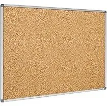 Cork Board Aluminum Frame 4 x 3