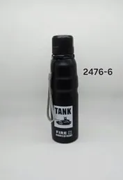 1000ml black steel bottle