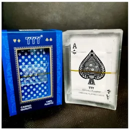 777 Poker Plastic Playing Cards with Case- 100% PVC Waterproof Casino Quality 54 Cards