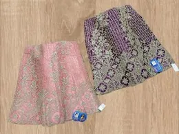 Purple  & Pink Net Embroidered & Stone Work Lehenga Material For Women .