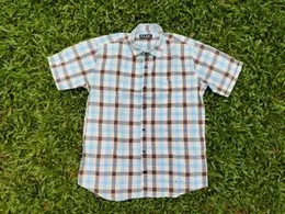 TAAG Premium cotton Short sleeve check shirts â 0016