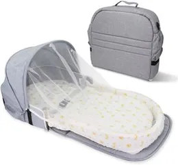 Portable bassinet | Baby Travel Bassinet Portable Infant Bassinet for Newborn, Mommy Bag Diaper Bag with Mosquito