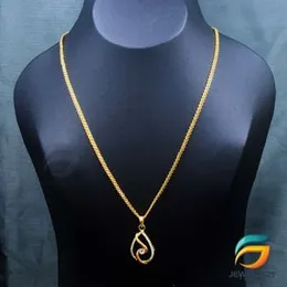 Product details of Gold Plated Chain With Pendant 18/24 inch 02MM Bismark Chain with Double Heart Pendant Necklace for Ladies & Girl 100% brand new an