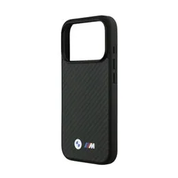 BMW Magsafe Kevlar Case With Metal Logo For iPhone 17 Pro Black