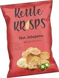 Kettle Krisps Potato Chips, Hot Jalapeno & Red Chillies, 120 gm (FROM DUBAI)SAM